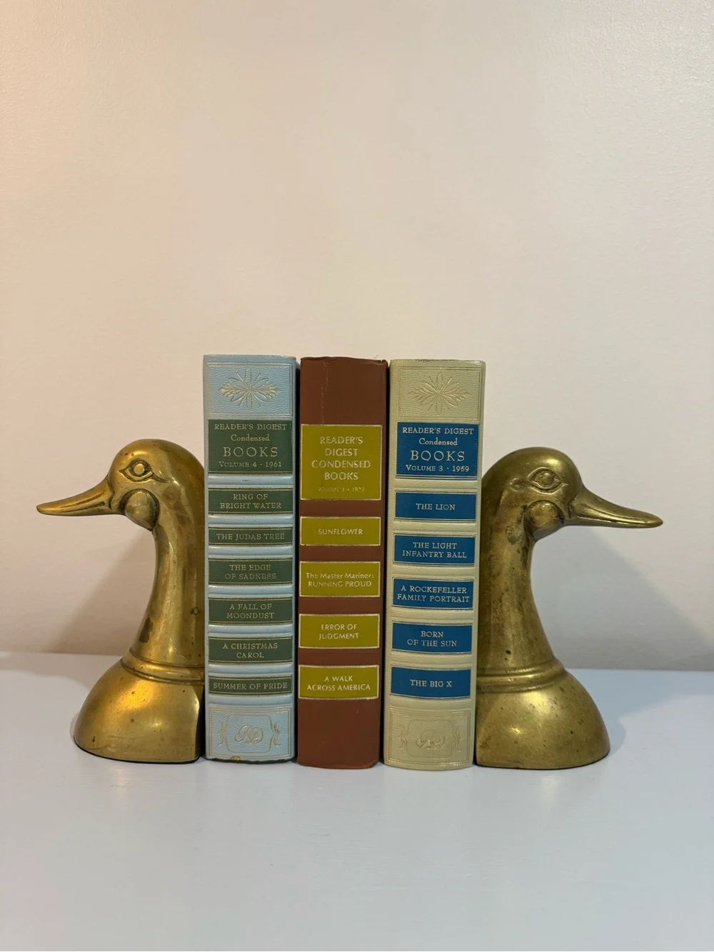 Set of 2 Vintage Brass Duck Bookends - Picture 2 of 4
